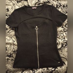 GUESS Peek-a-boo, Zip-up Shirt